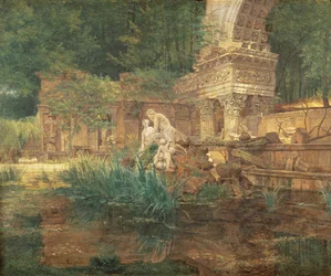 De Romeinse ruïnes in de tuinen van het Schönbrunn Paleis